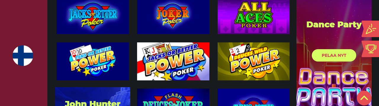 Videopokeri online-kasinoissa Suomessa mobiili videopokeri