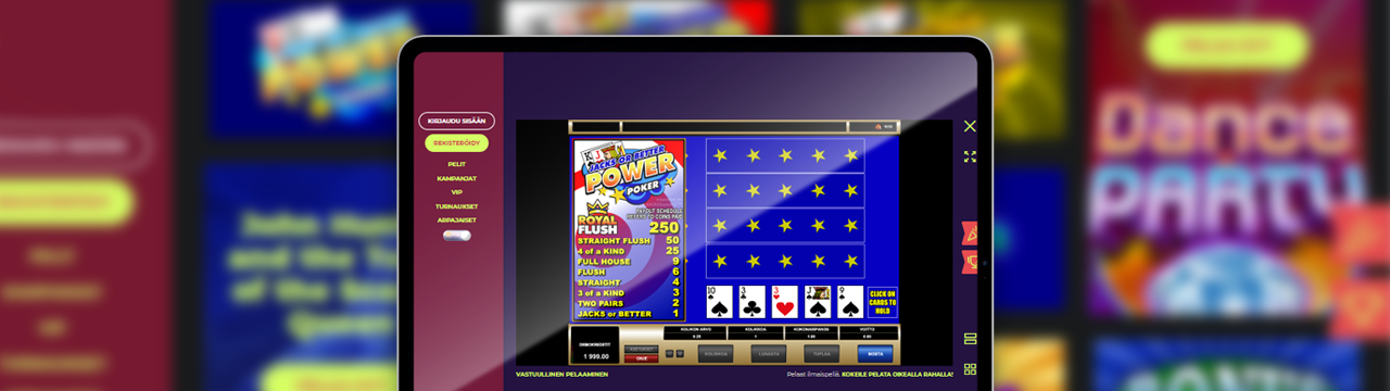 Videopokeri mobiilikasinolla paras mobiili videopokeri
